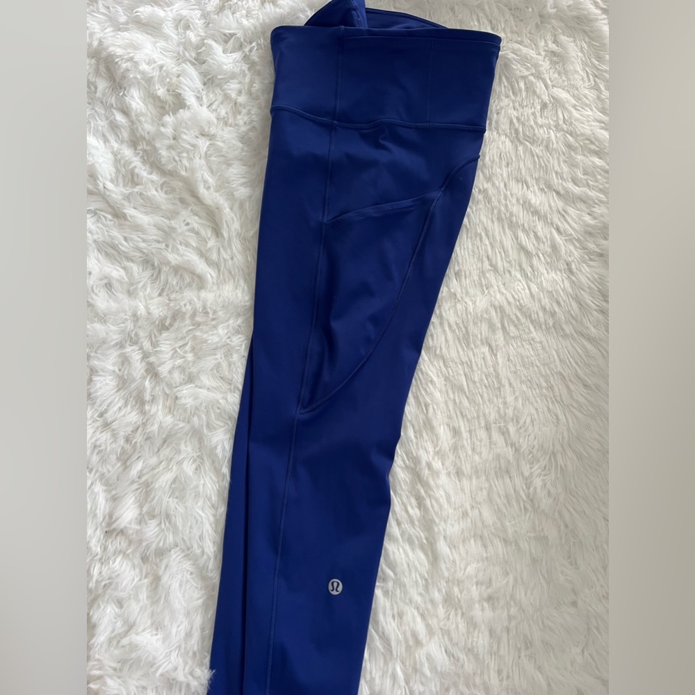 Lululemon leggings, size 8, royal blue